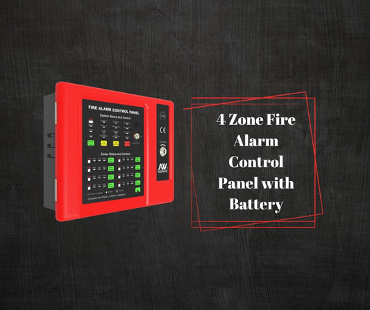 4 Zone Fire Alarm Control Panel With Battery